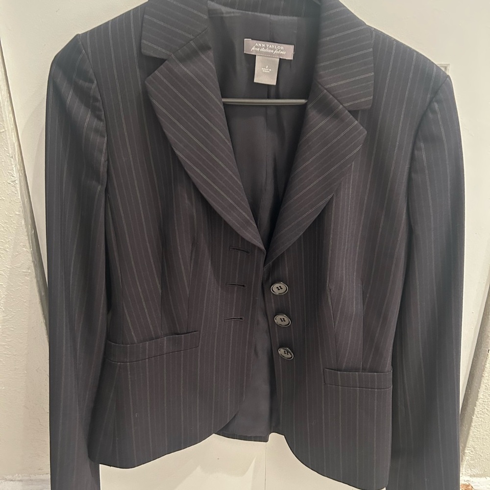 Ann Taylor Black Tailored Blazer